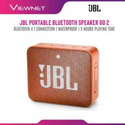 JBL GO 2 Portable Bluetooth Speaker with 5 Hours of Playtime, Waterproof